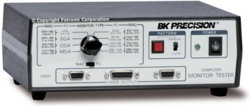 Bk Precision 1280A Benchtop Computer Monitor, Pc And Mac, Video Generator