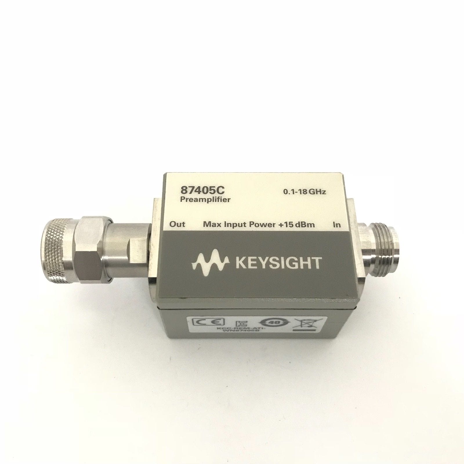 Keysight 87405C Preamplifier, 100 Mhz To 18 Ghz