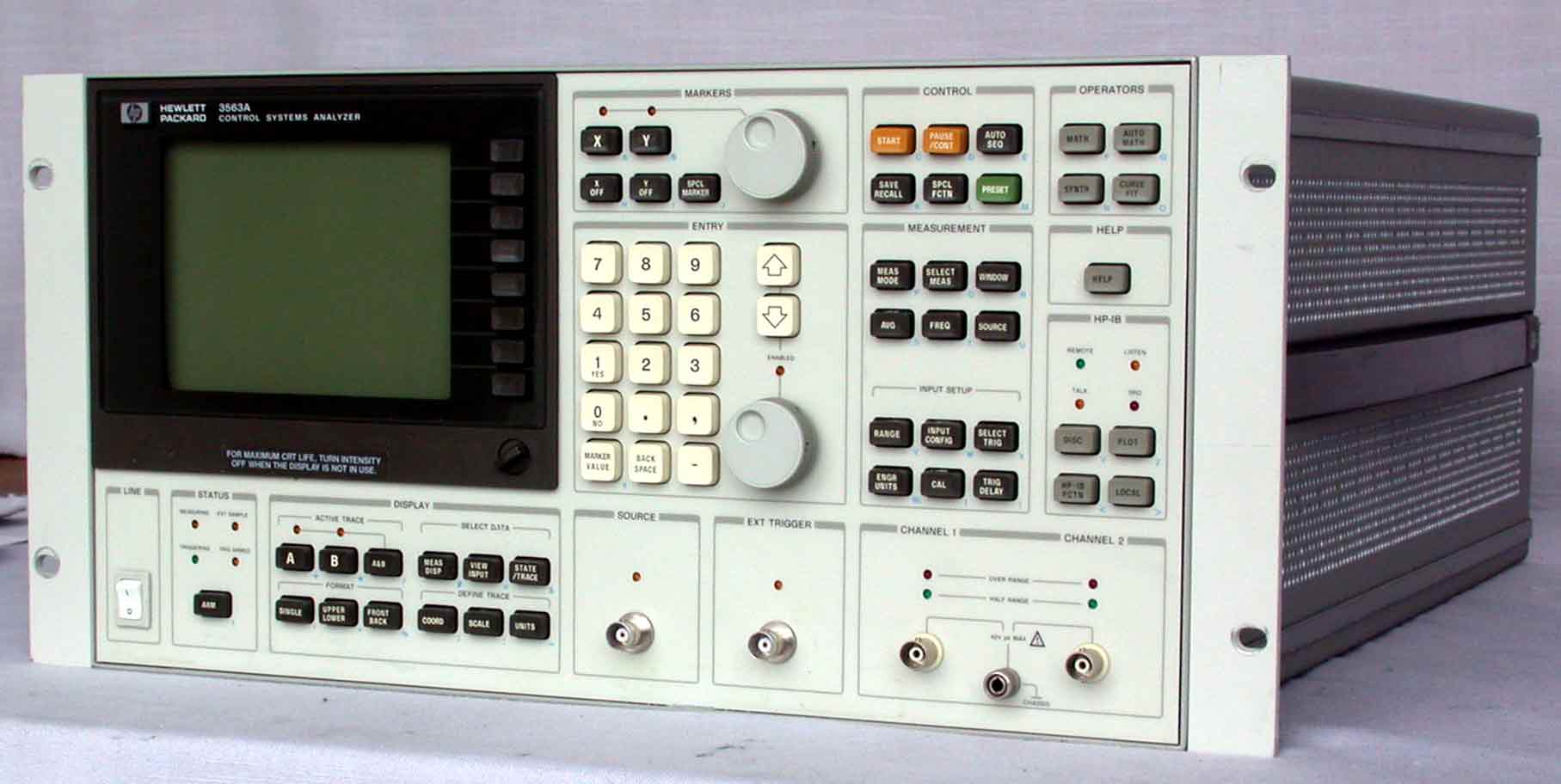 Agilent 3563A Control Systems Analyzer, Fft & Ttl, 64 ?Hz To 100 Khz, 150