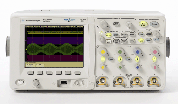 Agilent Dso5014A 5000 Series Oscilloscope: 100 Mhz, 4 Channels