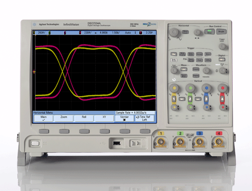 Agilent Dso7034A Oscilloscope: 350 Mhz, 4 Analog Channels