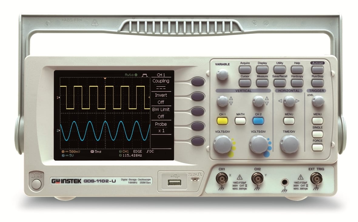 Gw Instek Gds-1102 Gds-1102 100Mhz, 2-Channel, Digital Storage Oscilloscope Wit