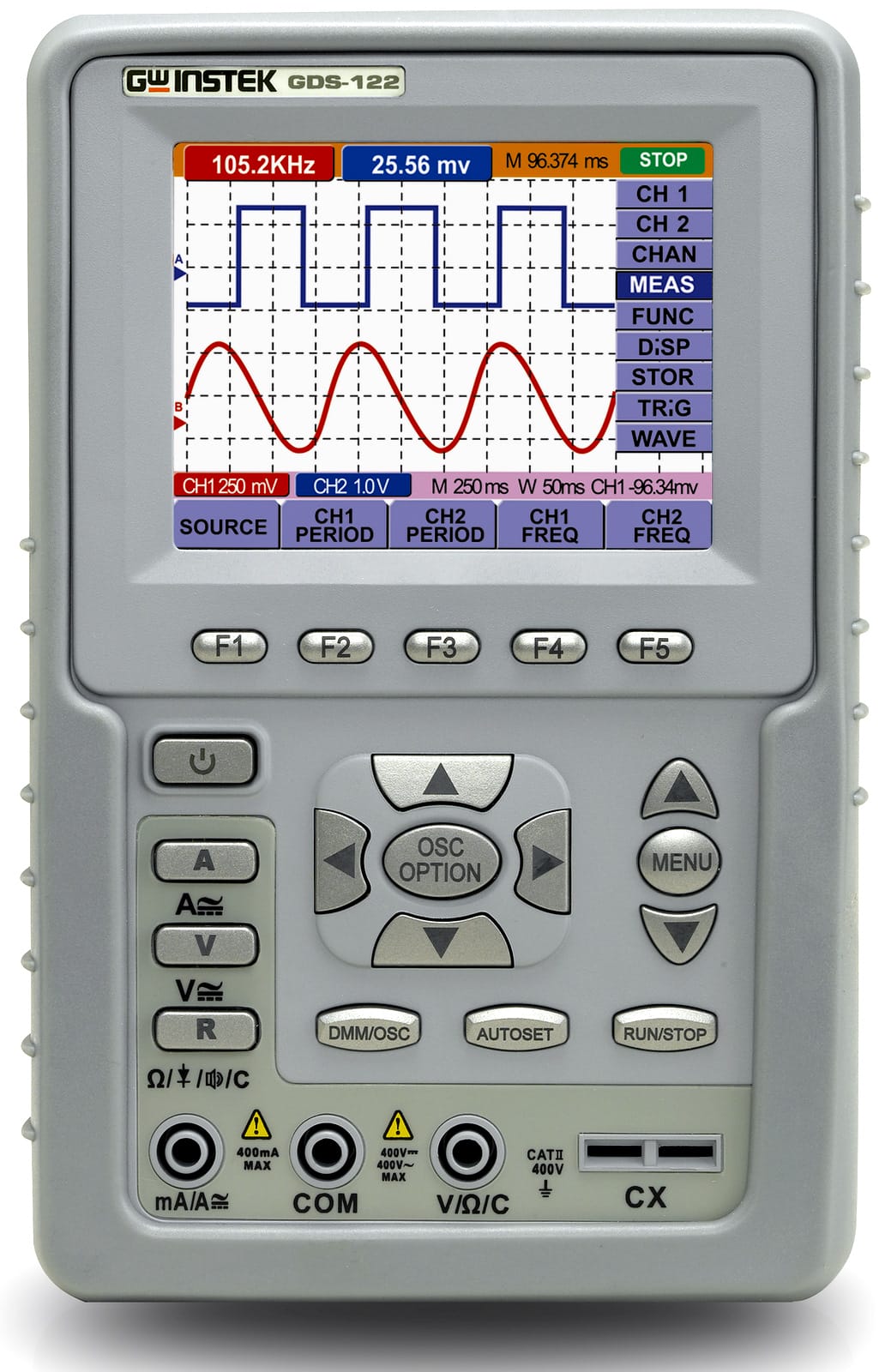 Gw Instek Gds-122 20Mhz 2Ch Handheld Oscilloscope