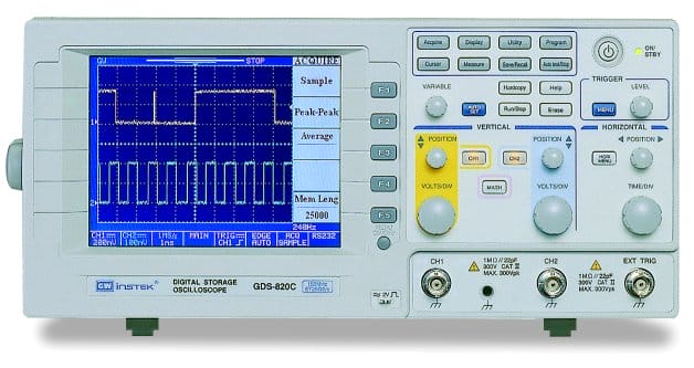 Gw Instek Gds-820 150Mhz 2Ch 100Msa/S Oscilloscope