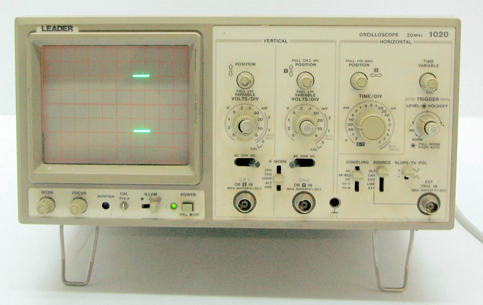 Leader Electronics Ls 1020 20Mhz, 2Ch Oscilloscope