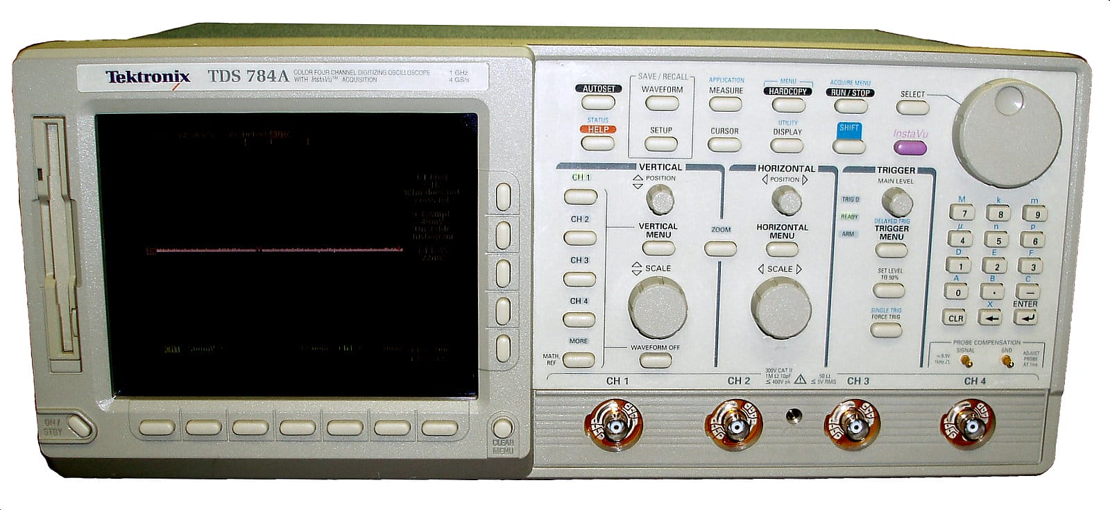 Tektronix Tds784A 1 Ghz, 4Ch, 4 Gs/S, Color, Instavu Oscilloscope
