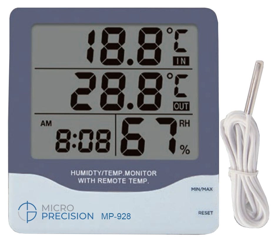 Micro Precision MP-928 Humidity | Temperature Monitor With Remote Temp