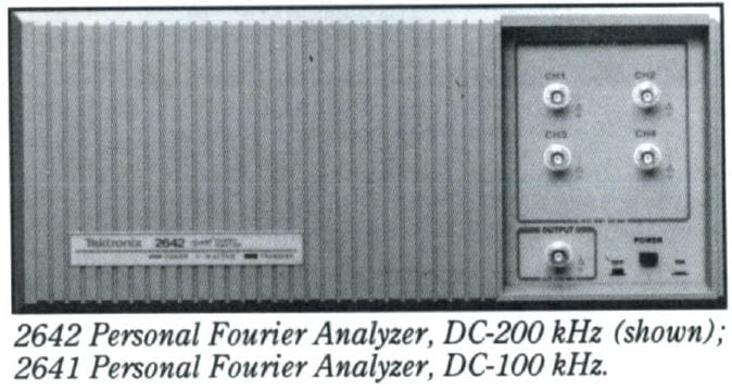 TEKTRONIX 2641 Fourier Analyzer - 100KHz
