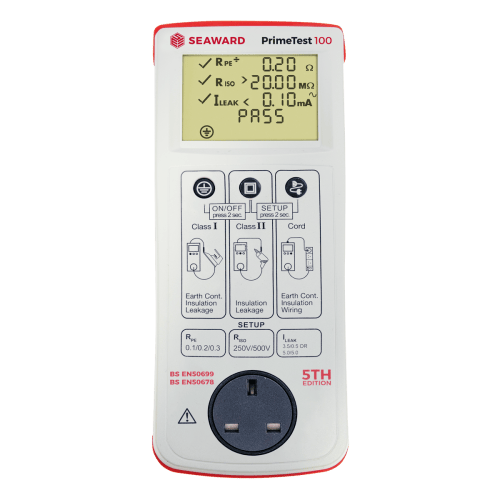 Seaward PrimeTest 100 Portable Appliance Tester / Electrical Safety Analyzer