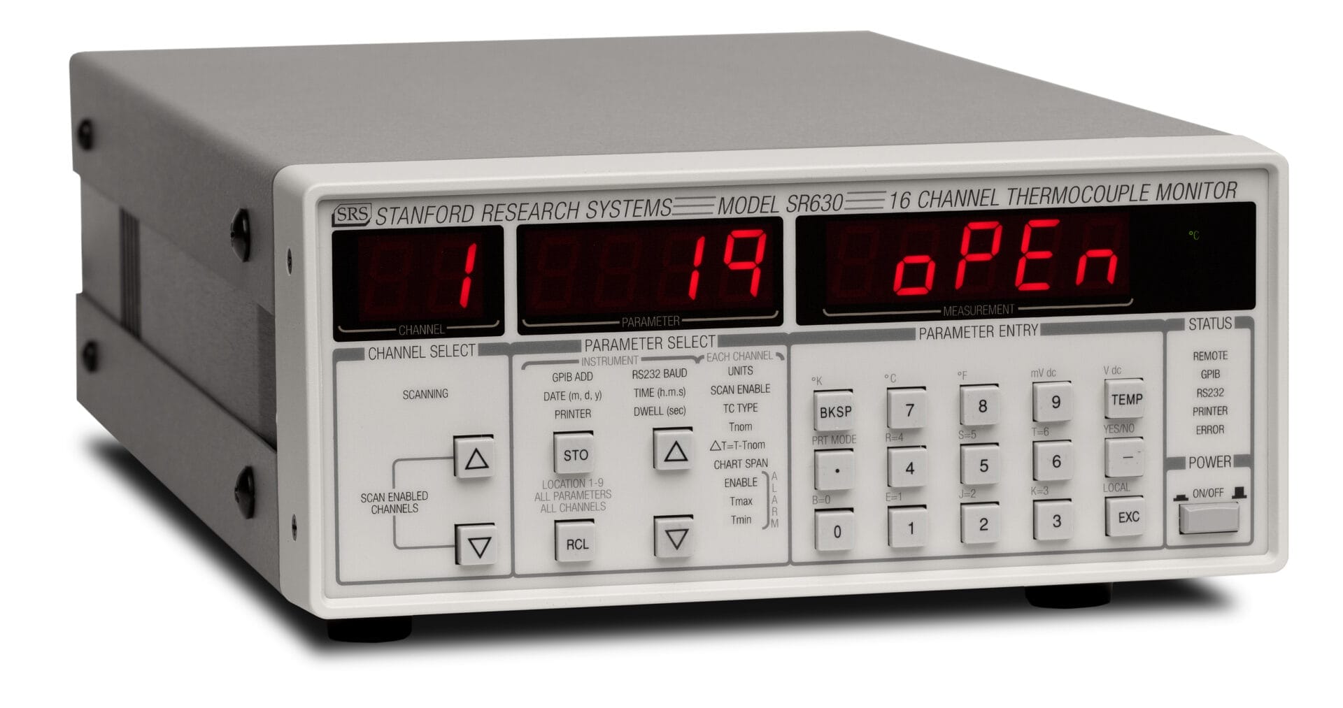 Stanford Research SR630 Thermocouple Monitor - 16-channel