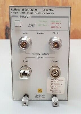 KEYSIGHT 83493A SINGLE MODE CLOCK RECOVERY MODULE 